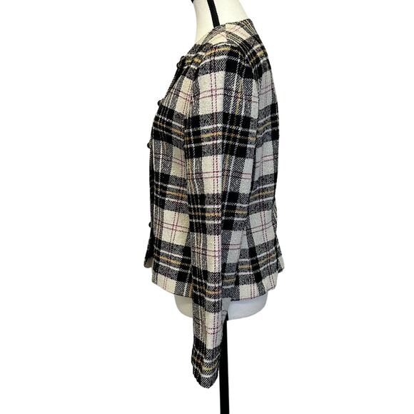 Vintage SWEETBRIAR Women’s Plaid Blazer Size 10 - Wool Blend - Made in USA - Picture 2 of 7